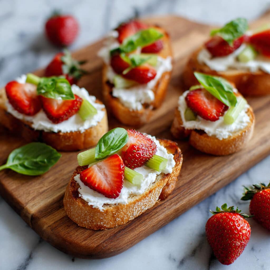 Strawberry Tulip Baguette Crostini Recipe