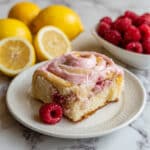 Lemon Raspberry Rolls with Cream Cheese Frosting Recipe