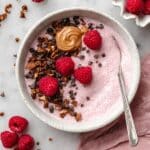 Raspberry Vanilla Chia Pudding with Toppings Recipe