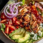 Mustard Honey Chicken Salad with Blue Cheese and Bacon Recipe