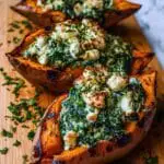 Stuffed Sweet Potatoes with Spinach, Feta, and Sun-Dried Tomatoes Recipe