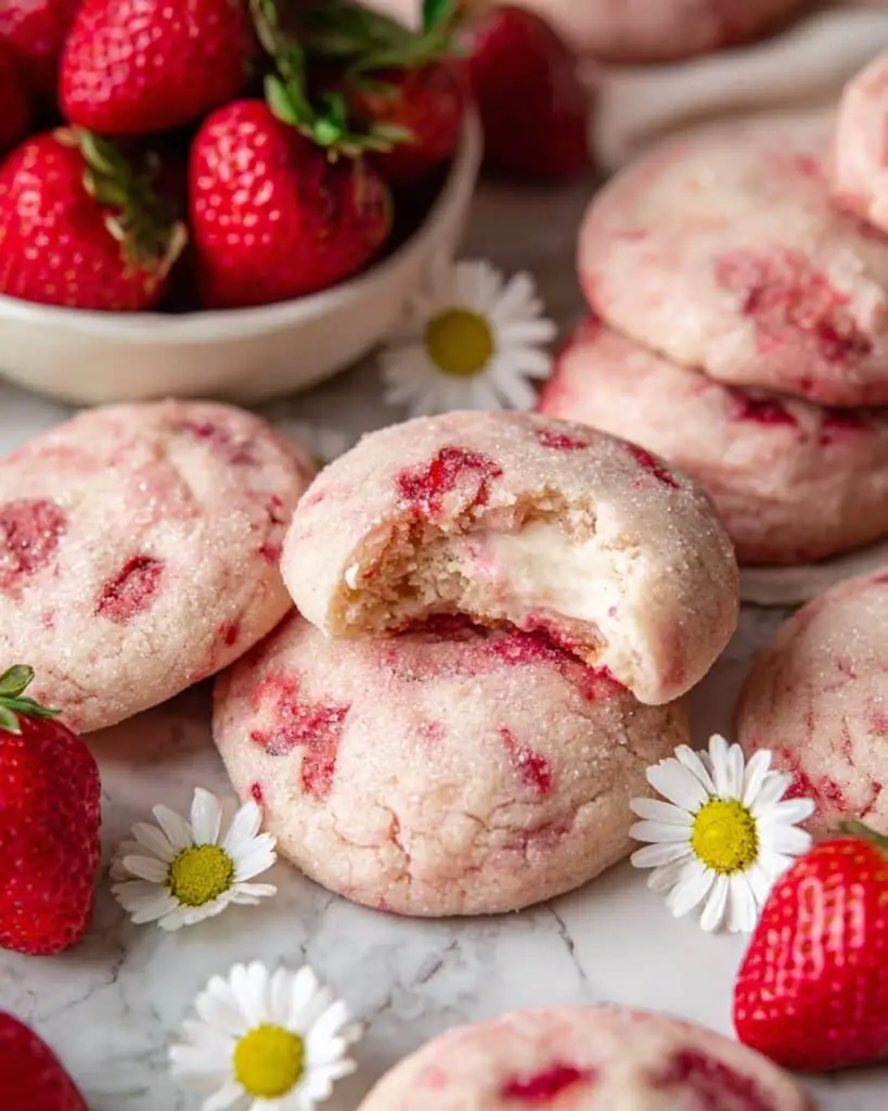 Cheesecake Cookies with Strawberry Jam Recipe