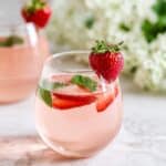 Mocktail Strawberry Basil Spritzer Recipe
