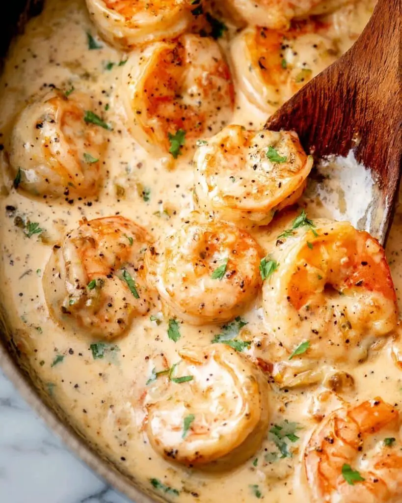 Garlic Creamy Shrimp Skillet Recipe