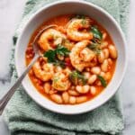 Shrimp and White Bean Stew with Garlic and Herbs Recipe